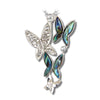 Glacier pearle butterfly majesty necklace