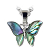 Glacier pearle butterfly necklace