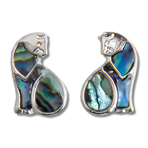 Boucles d'Oreilles Chat Glacier Pearle