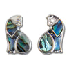 Glacier pearle cat earrings