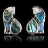 Glacier pearle cat earrings