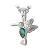 Glacier pearle dainty hummingbird necklace