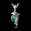 Glacier pearle dolphin necklace