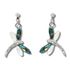 Glacier pearle dragonfly dance earrings