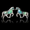 Glacier pearle horse earrings
