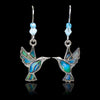 Glacier pearle hummingbirds earrings