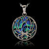 Glacier pearle lotus blossom necklace