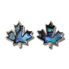 Glacier pearle maple leaf earrings