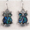 Glacier pearle owl earrings
