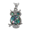 Glacier pearle owl necklace