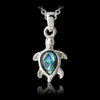 Glacier pearle turtle necklace