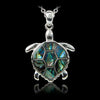 Glacier pearle turtle time necklace