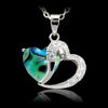 Glacier pearle two hearts necklace