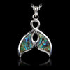 Glacier pearle whale tail-fancy necklace
