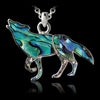 Glacier pearle wolf-large necklace