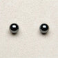 Hematite ball-6mm earrings