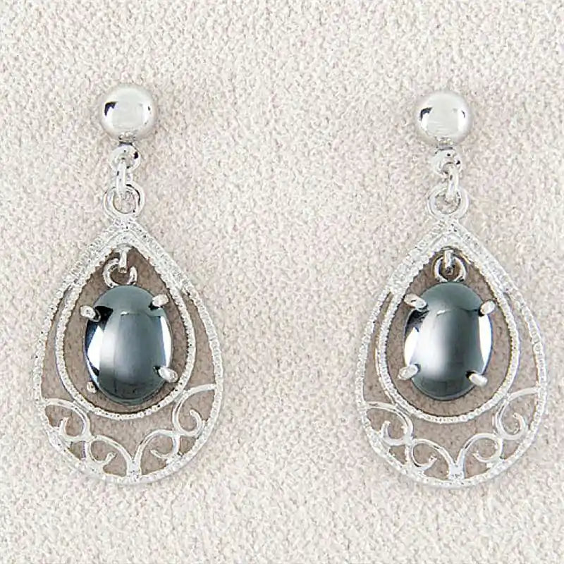 Hematite vintage elegance earrings