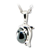 Hematite dolphin necklace