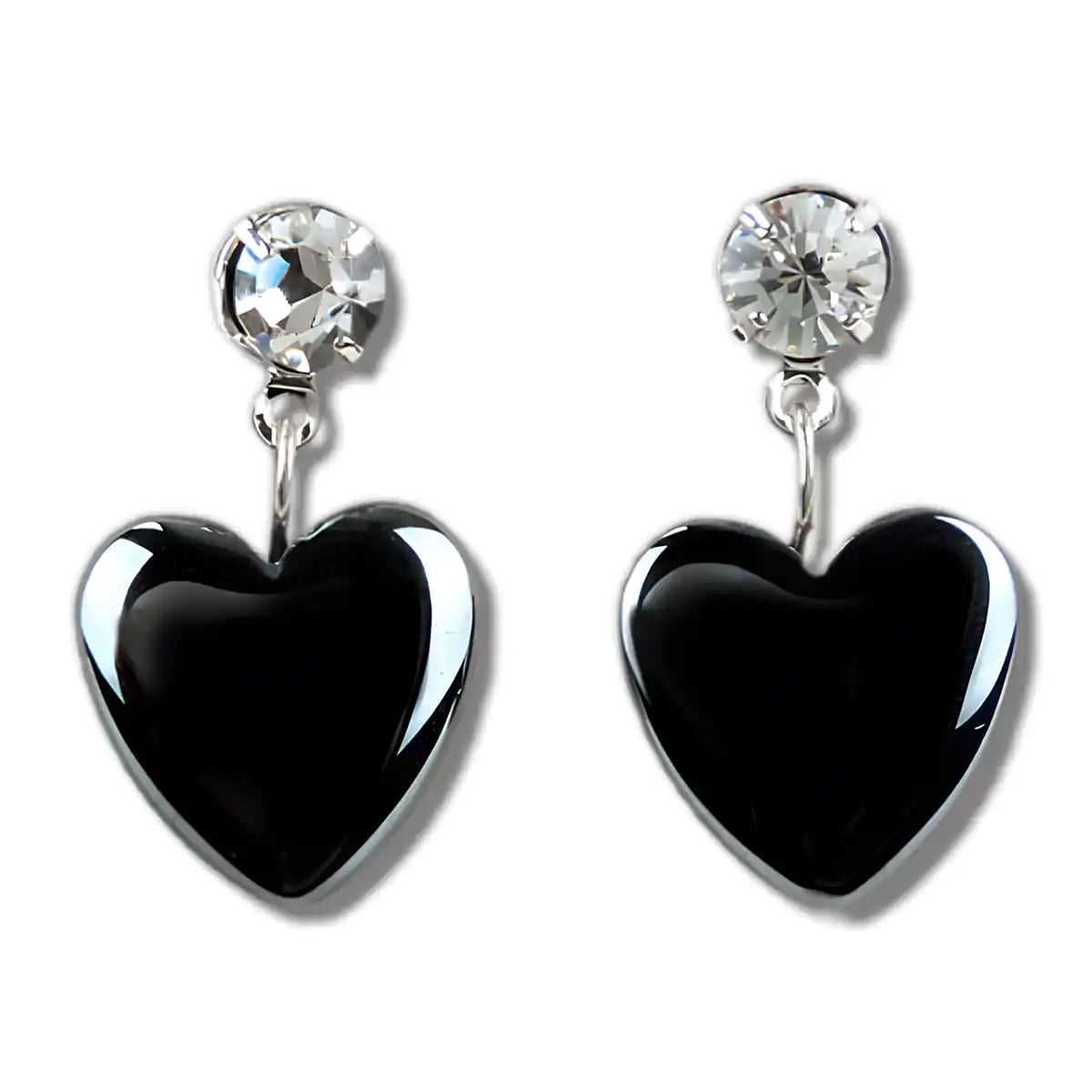 Hematite first love earrings