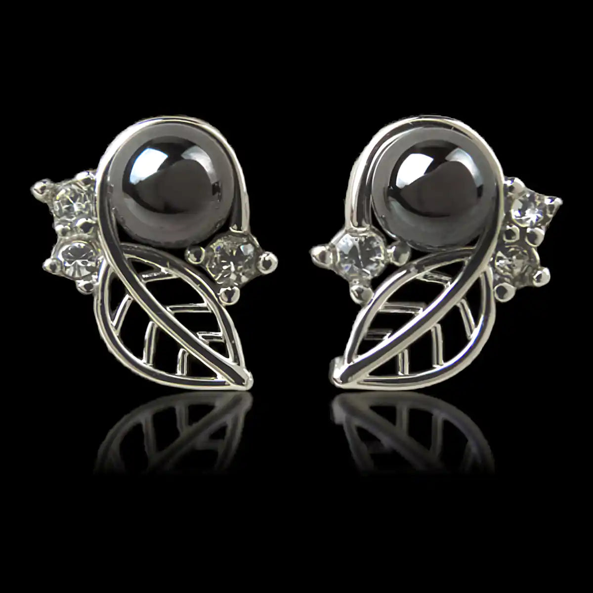 Hematite garden grove earrings