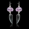 Hematite stormy wings earrings