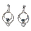 Hematite true love earrings