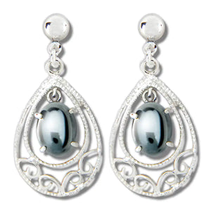 Pendientes Hematites Vintage Elegance