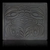 Leather wallet with native embossed formline bear
