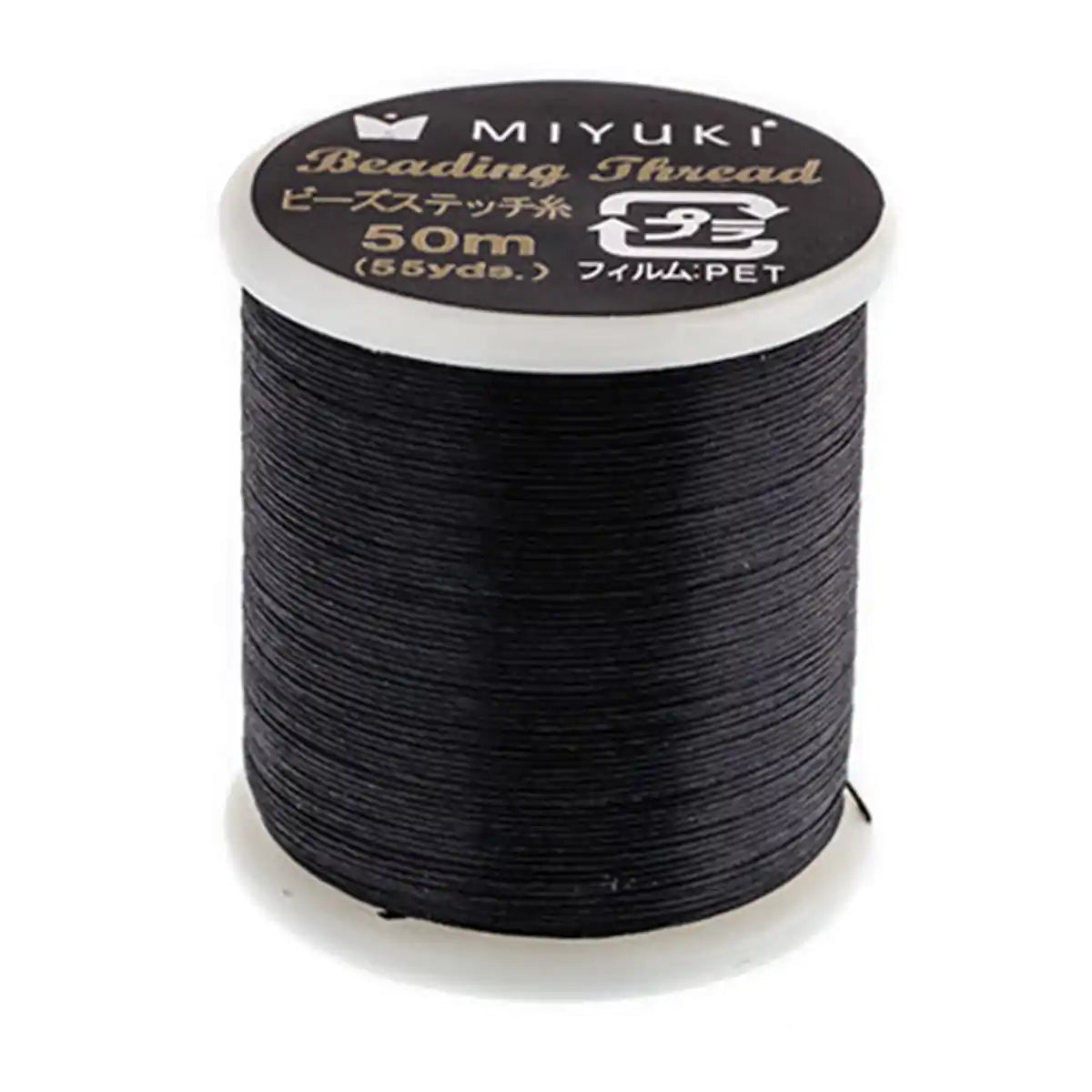 Miyuki thread black 50 meters