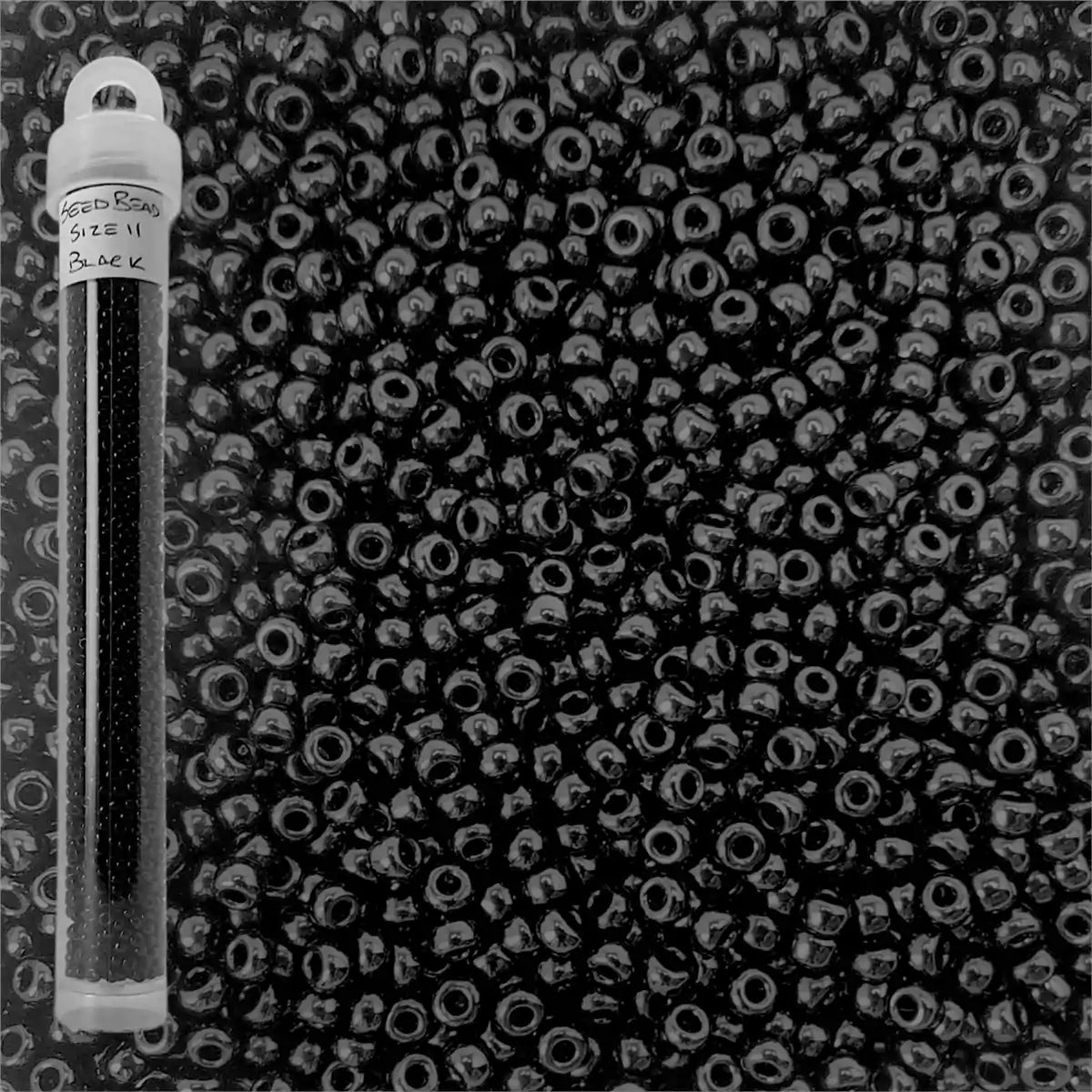 Miyuki seed beads black size 11
