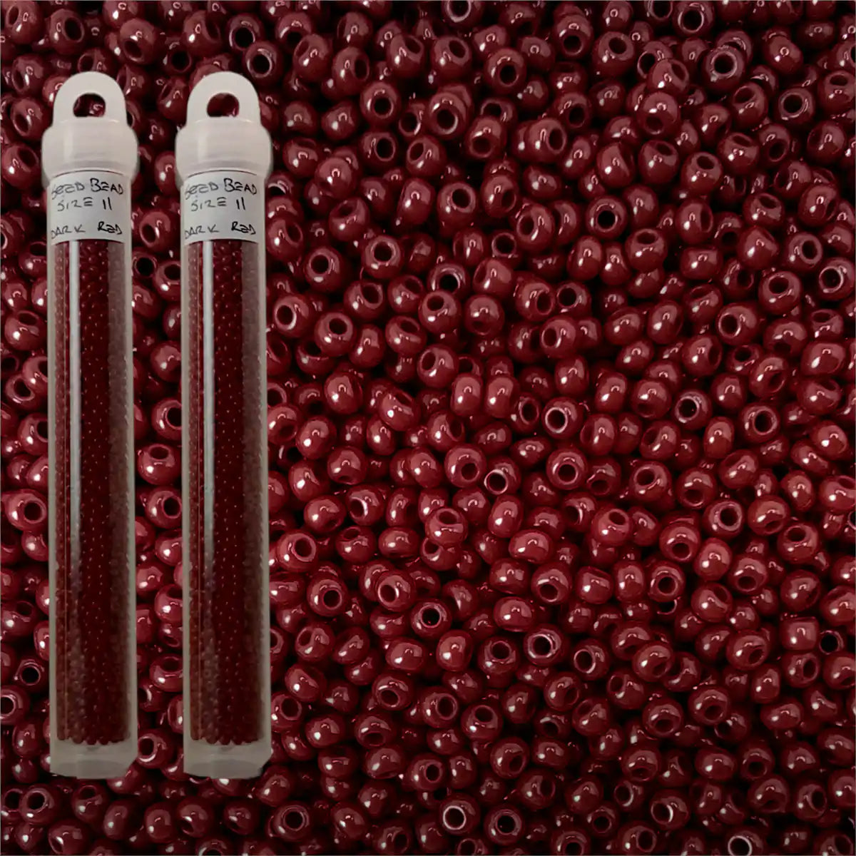 Miyuki seed beads dark red size 11