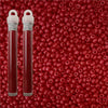 Miyuki seed beads intensive red matte size 11