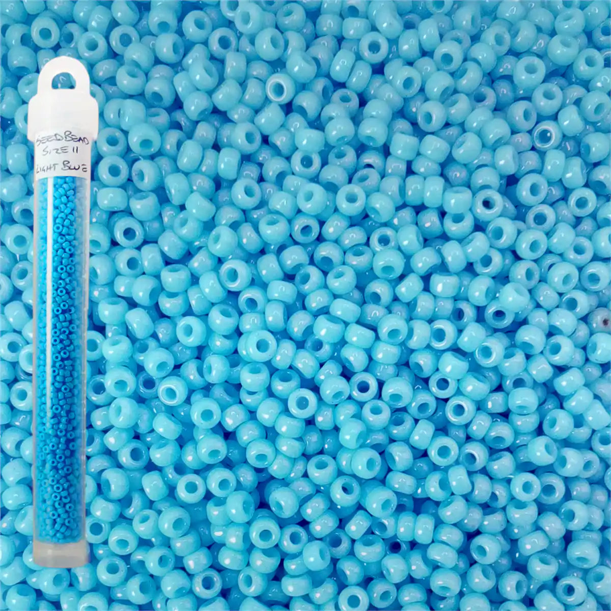 Miyuki seed beads light blue size 11