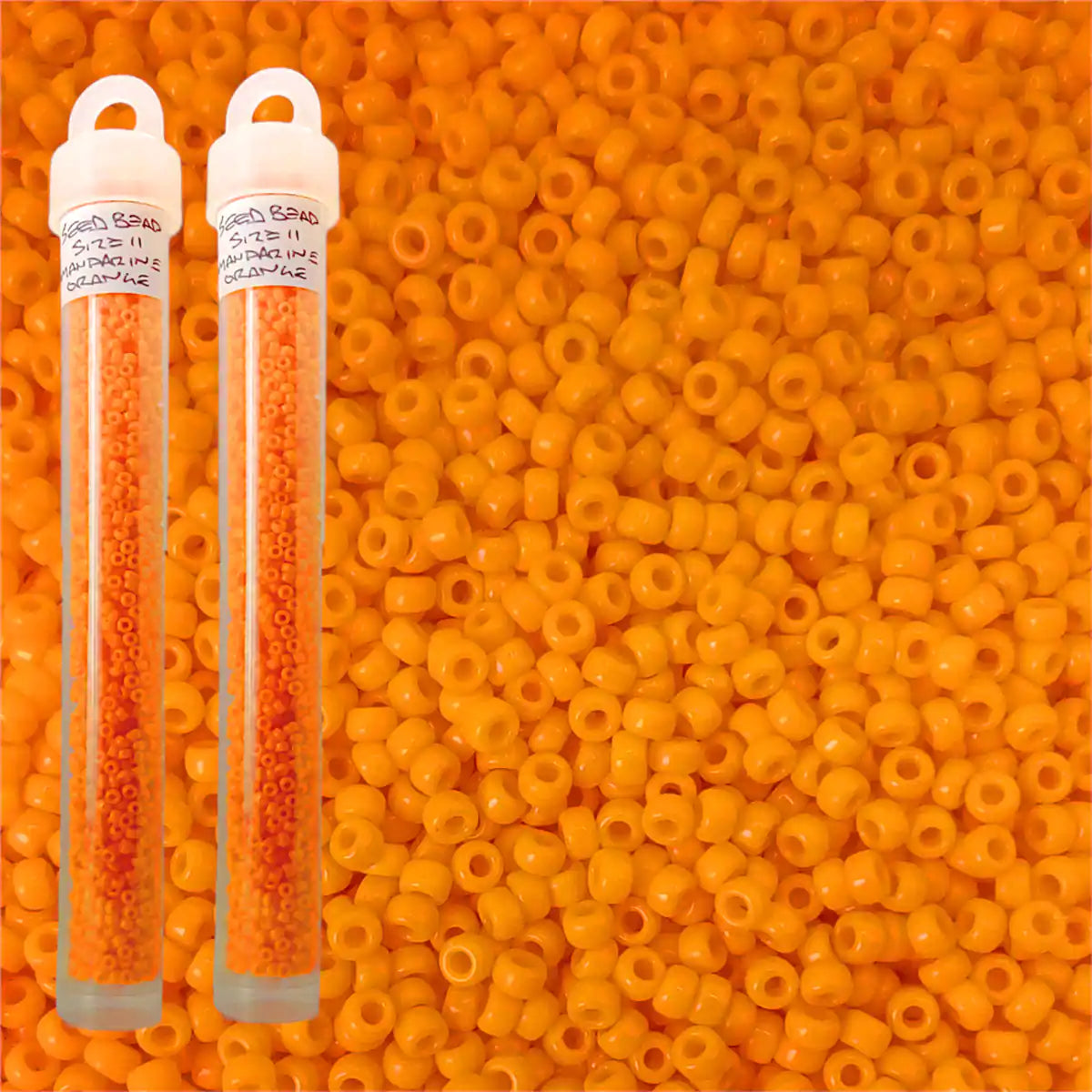 Miyuki seed beads mandarin orange size 11