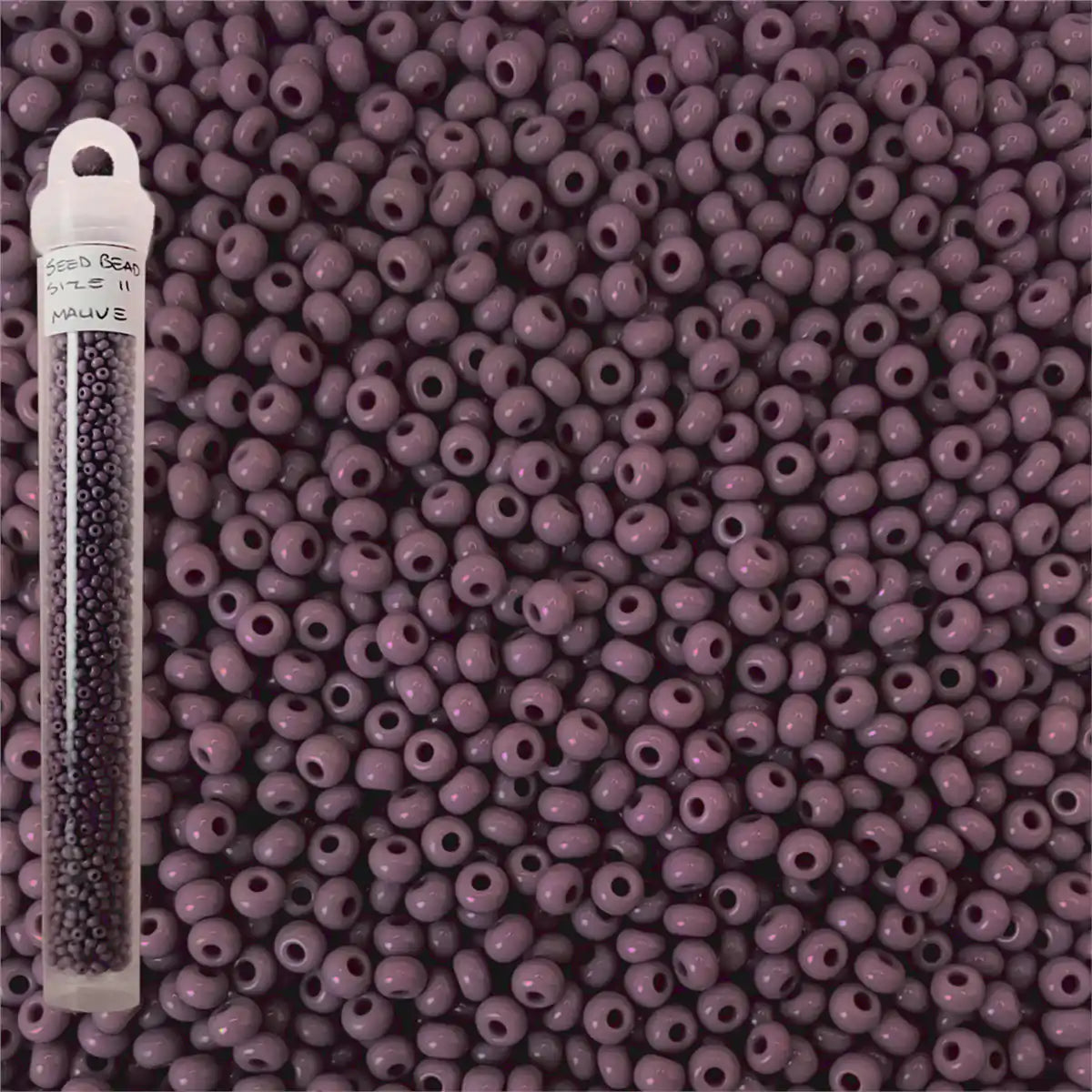 Miyuki seed beads mauve size 11