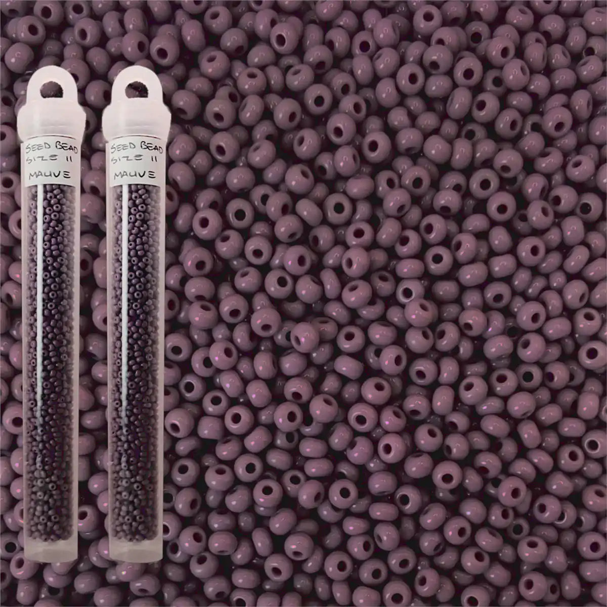 Miyuki seed beads mauve size 11