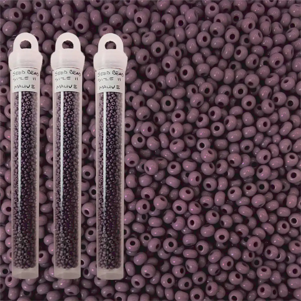 Miyuki seed beads mauve size 11