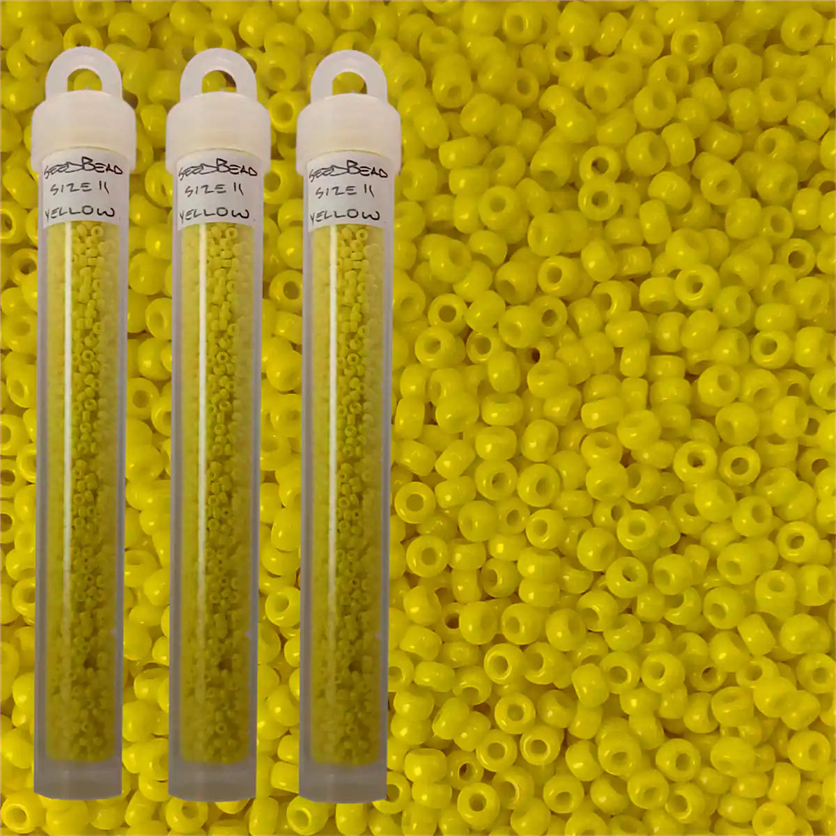 Miyuki seed beads yellow size 11