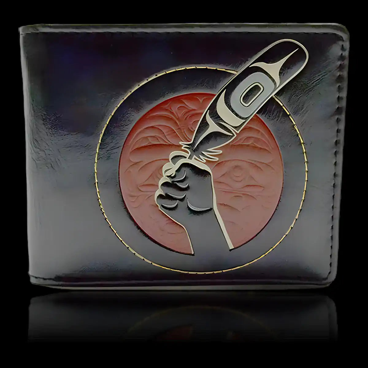Native design wallet feather idle no more