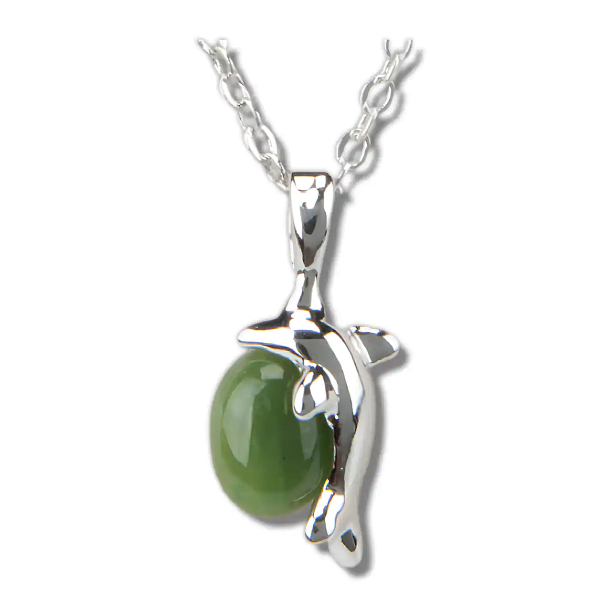 Jade dolphin necklace
