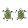 Jade tiny turtle earrings
