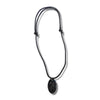 Pewter leather necklace wise hummingbird