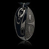 Pewter leather necklace butterfly