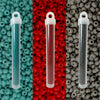 Glass seed beads 3 pack turqouise red grey 66 grams size 10