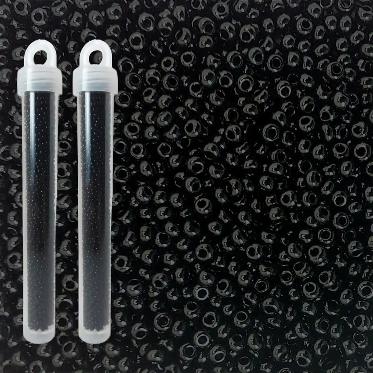 Miyuki seed beads black size 10