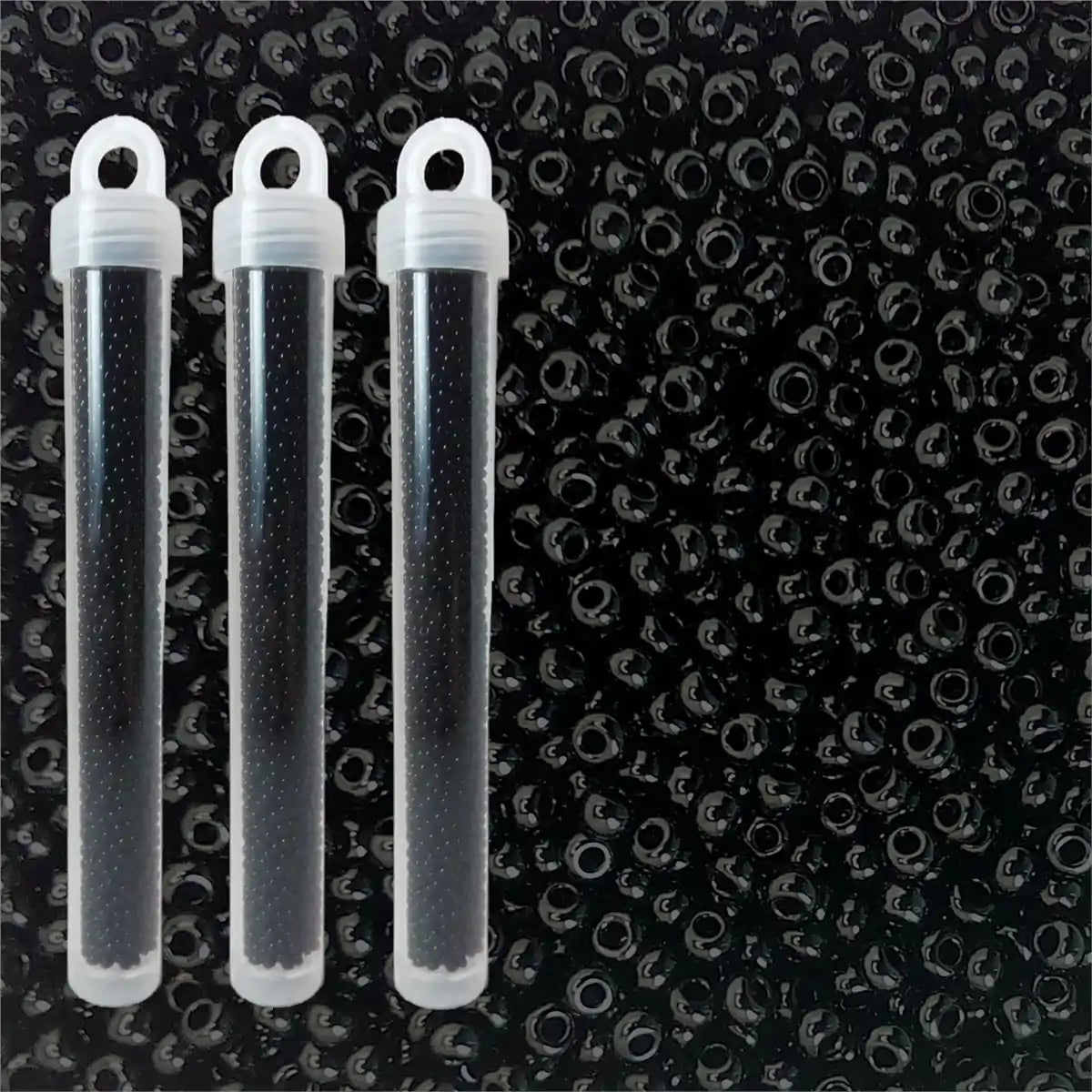 Miyuki seed beads black size 10
