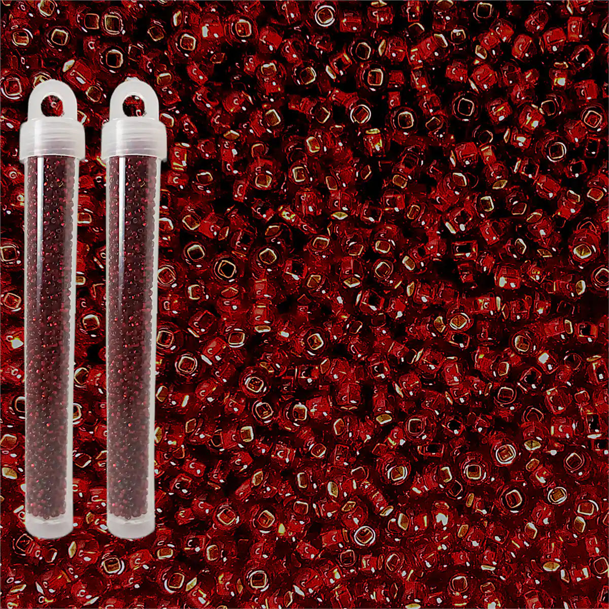 Miyuki seed beads garnet size 10