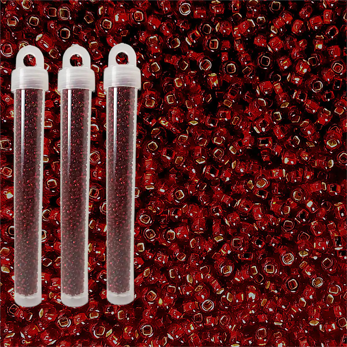 Miyuki seed beads garnet size 10
