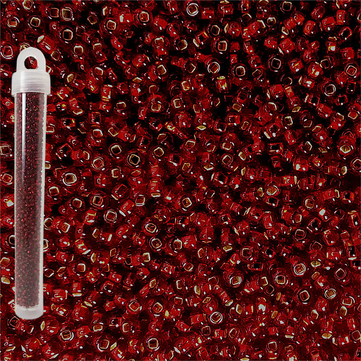 Miyuki seed beads garnet size 10