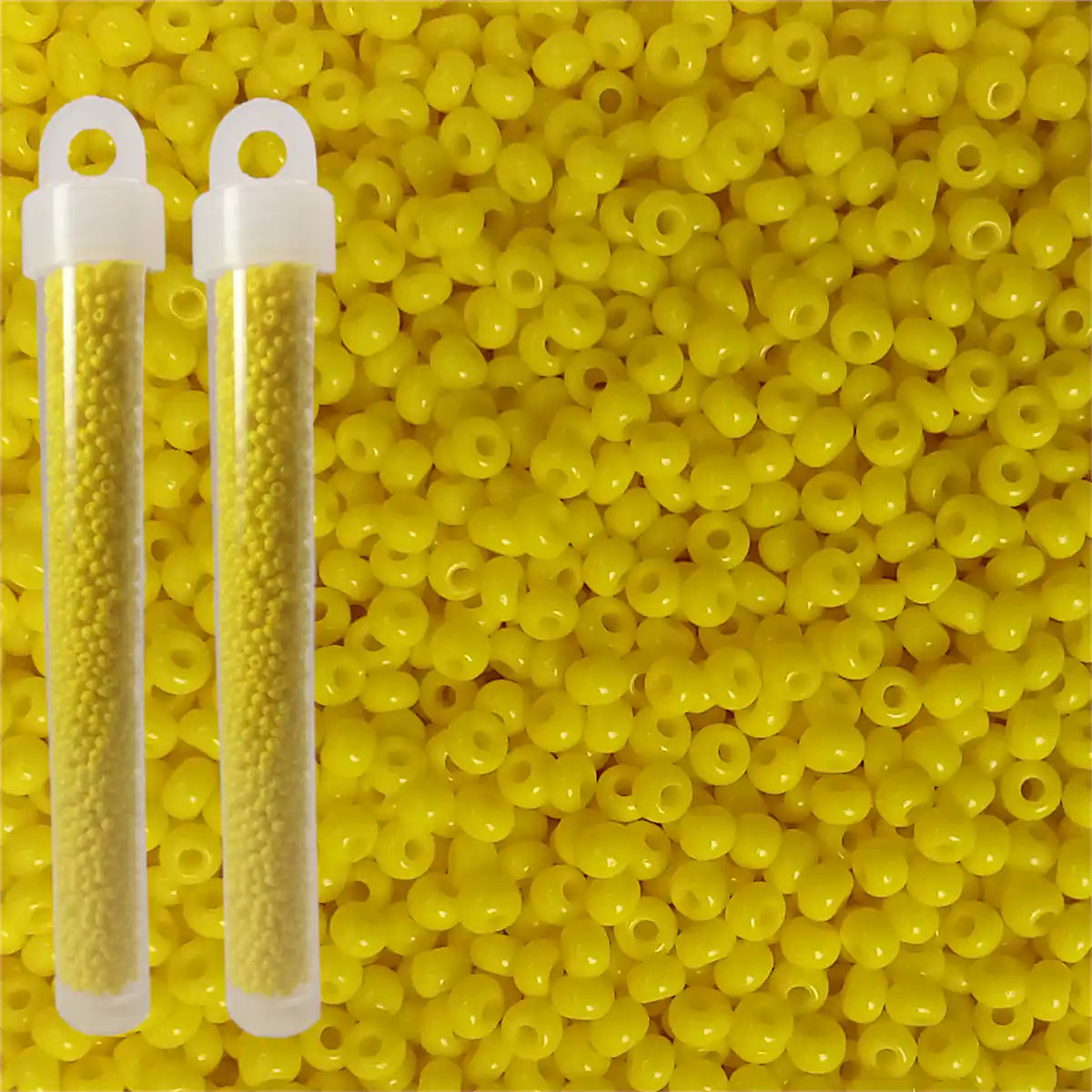 Miyuki seed beads lemon yellow size 10